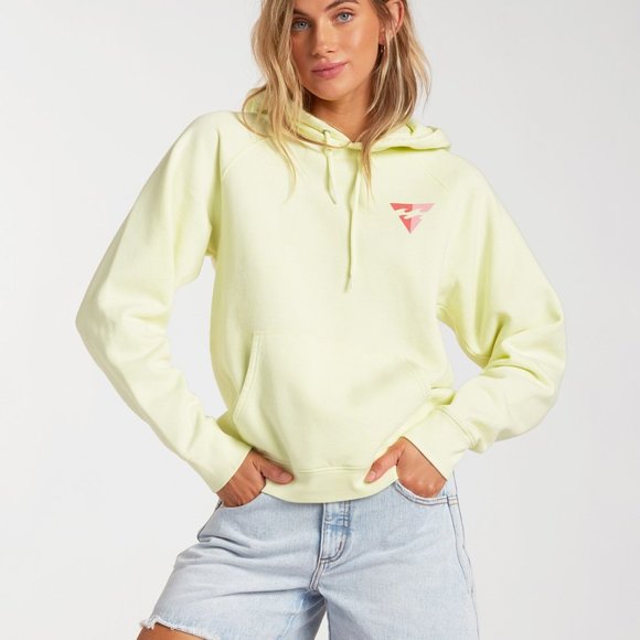 Billabong Tops - BILLABONG  catchin waves pullovers hoodie key lime Sz S
